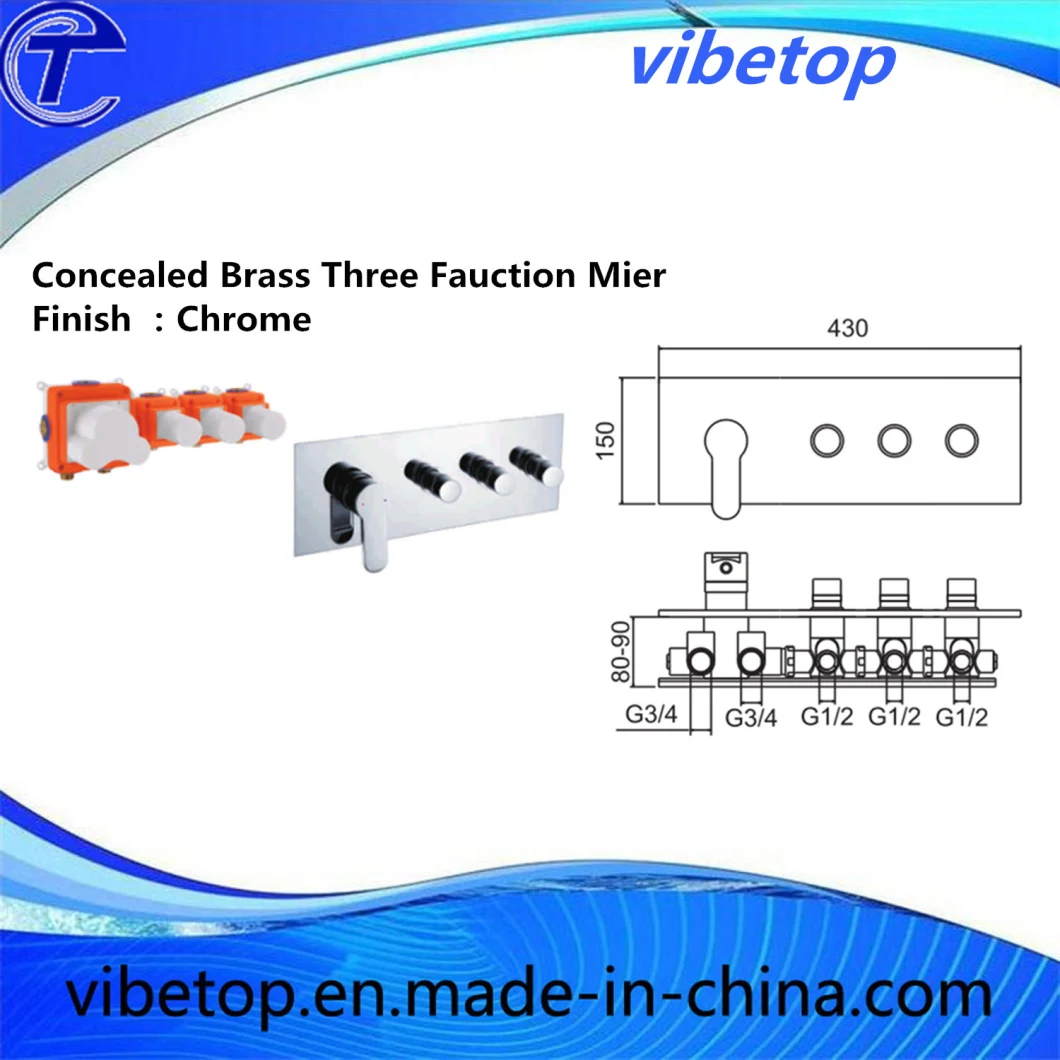 No. 1 Big Supplier for DIY Bathroom Concealed Thermostatic Mixer Shower Faucet Multi Funtion Mixer Tap