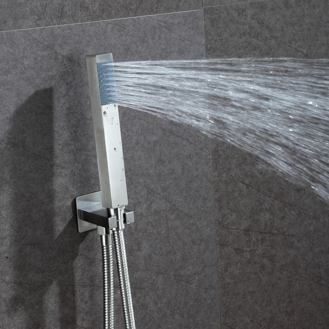 Concealed Shower Set with Ultra Thin 2mm Thick Square Shower Head