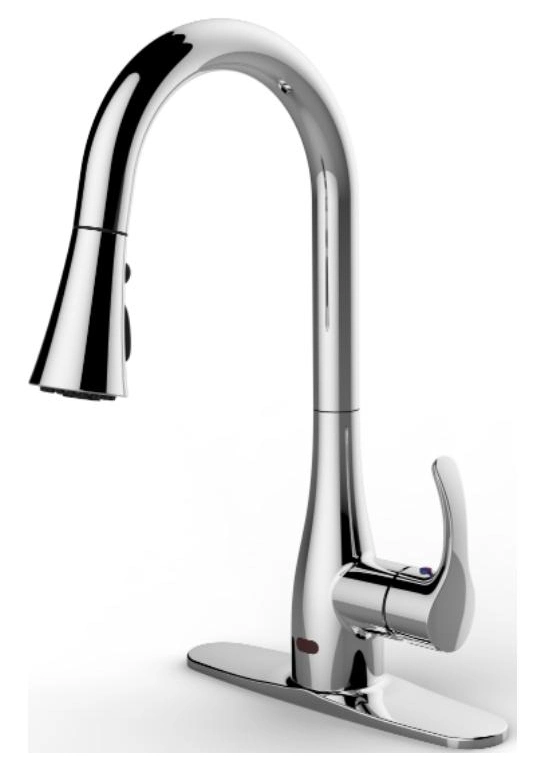 Pull out Single Handle Lever Automatic Touchless Touch Free No-Touch Motion Sensor Brass Body Bathroom Bidet Kitchen Sink Wash Basin Water Mixer Tap Faucet