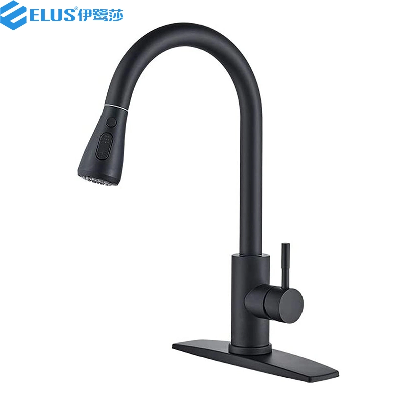 Wholesale Matte Black Mixer Tap Kitchen Basin Sink Water Faucet