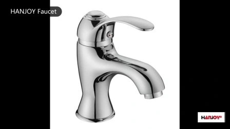 Chromed Single Handle Brass Sink Kitchen Faucet (H24-903S)