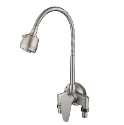 Wall Mounted Kitchen Faucet Sink Faucet Stainless Steel Material